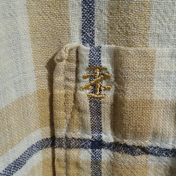 Men's Izod Linen and Cotton Shirt Size L - Picture 3 of 5